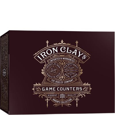 Iron Clays: Poker Chips and Game counters. (200 pc)