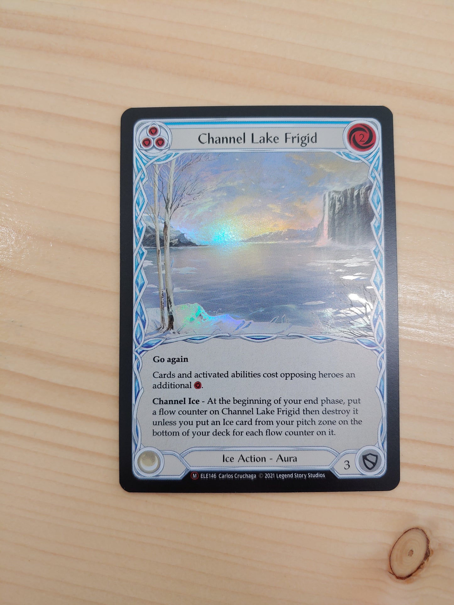 Flesh and Blood - Single card- Channel Lake Frigid- Unlimited Edition Foil NM