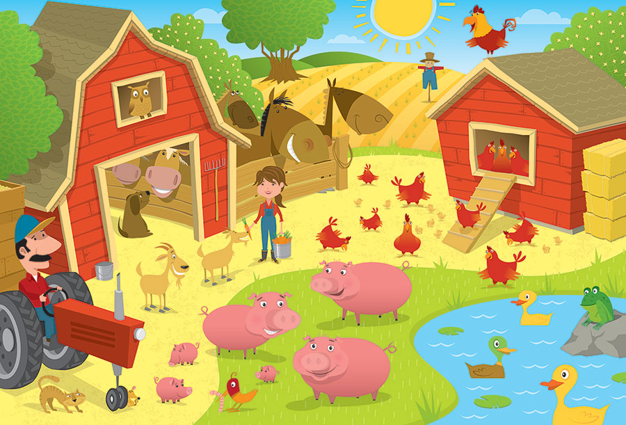 Higgledy Piggledy Farm- Floor puzzle