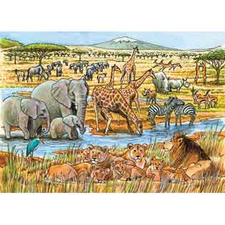 Out of Africa- Tray puzzle