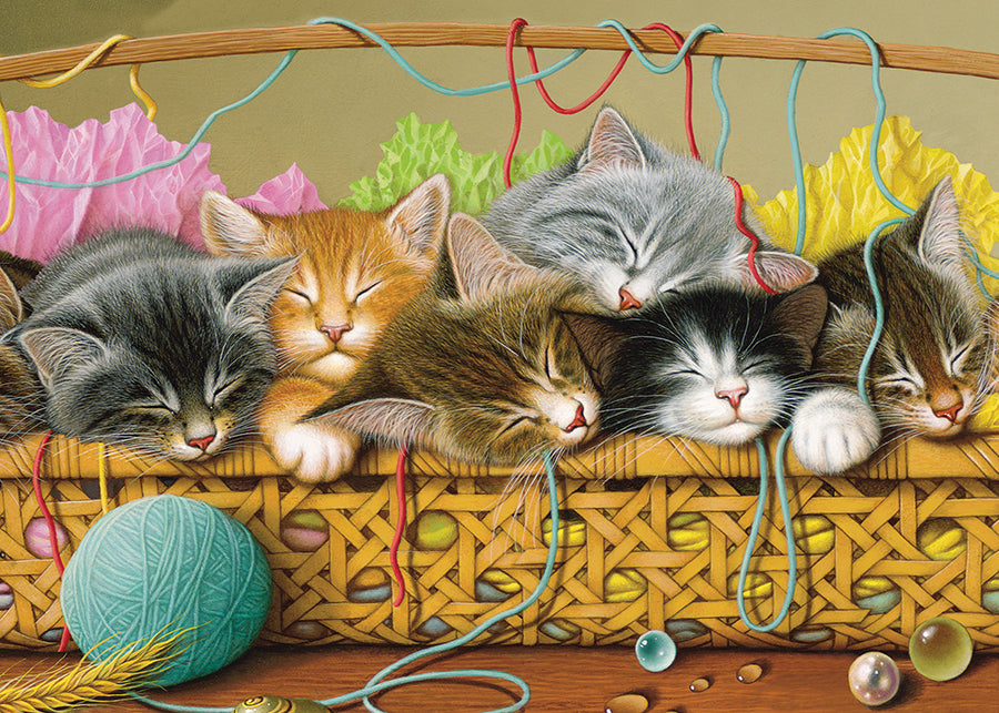 Kittens in a Basket- Tray puzzle