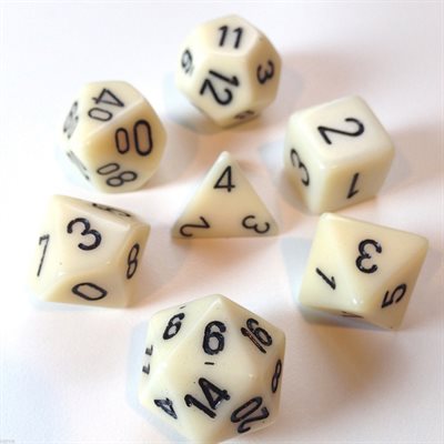 Opaque: 7Pc Ivory/Black