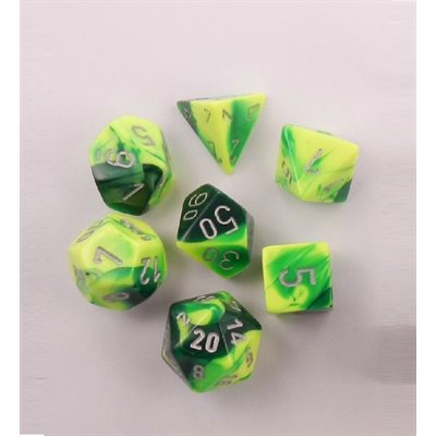 Gemini: 7Pc Green-Yellow/Silver
