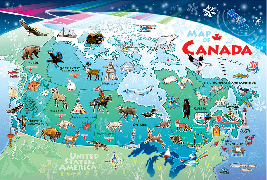Map of Canada- Floor puzzle