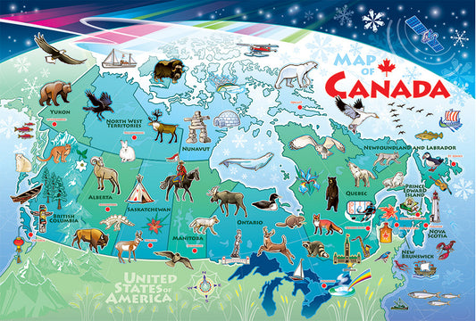 Map of Canada- Floor puzzle